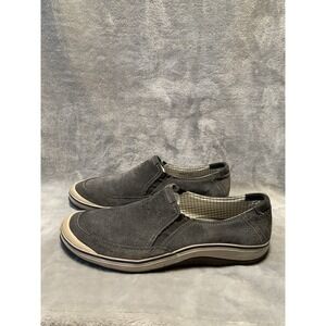 Clarks Mens Gray Suede Slip On Loafers Size 14 M Casual Walking Shoes 30438